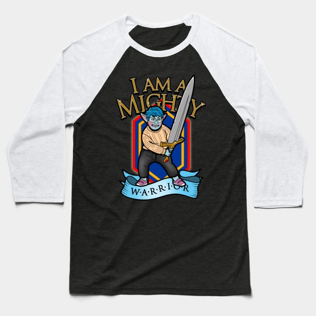 Mighty Warrior Mom Gift For Best Moms Mothers Baseball T-Shirt by BoggsNicolas